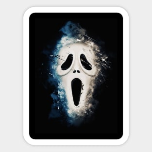 Scream Mask Sticker